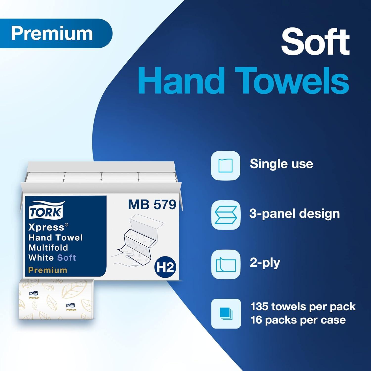 Tork Premium White 2-Ply Multifold Hand Towels