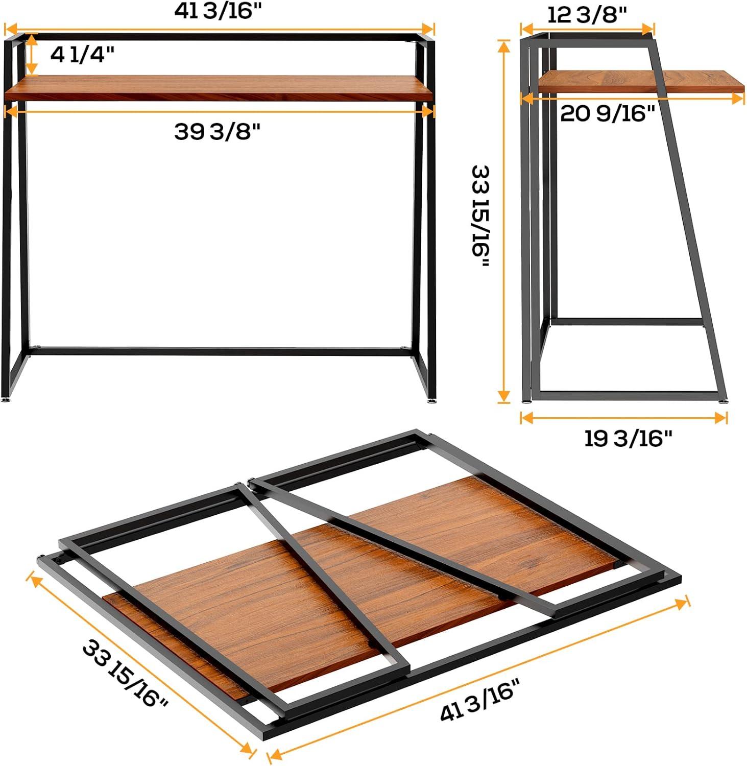 EUREKA ERGONOMIC Foldable Desk 41 inch Small Desk Save Space, Folding Desk No Assembly Required folable Desk Home Office Folding Computer Desk Table Portable, Easy to Fold Up or Down