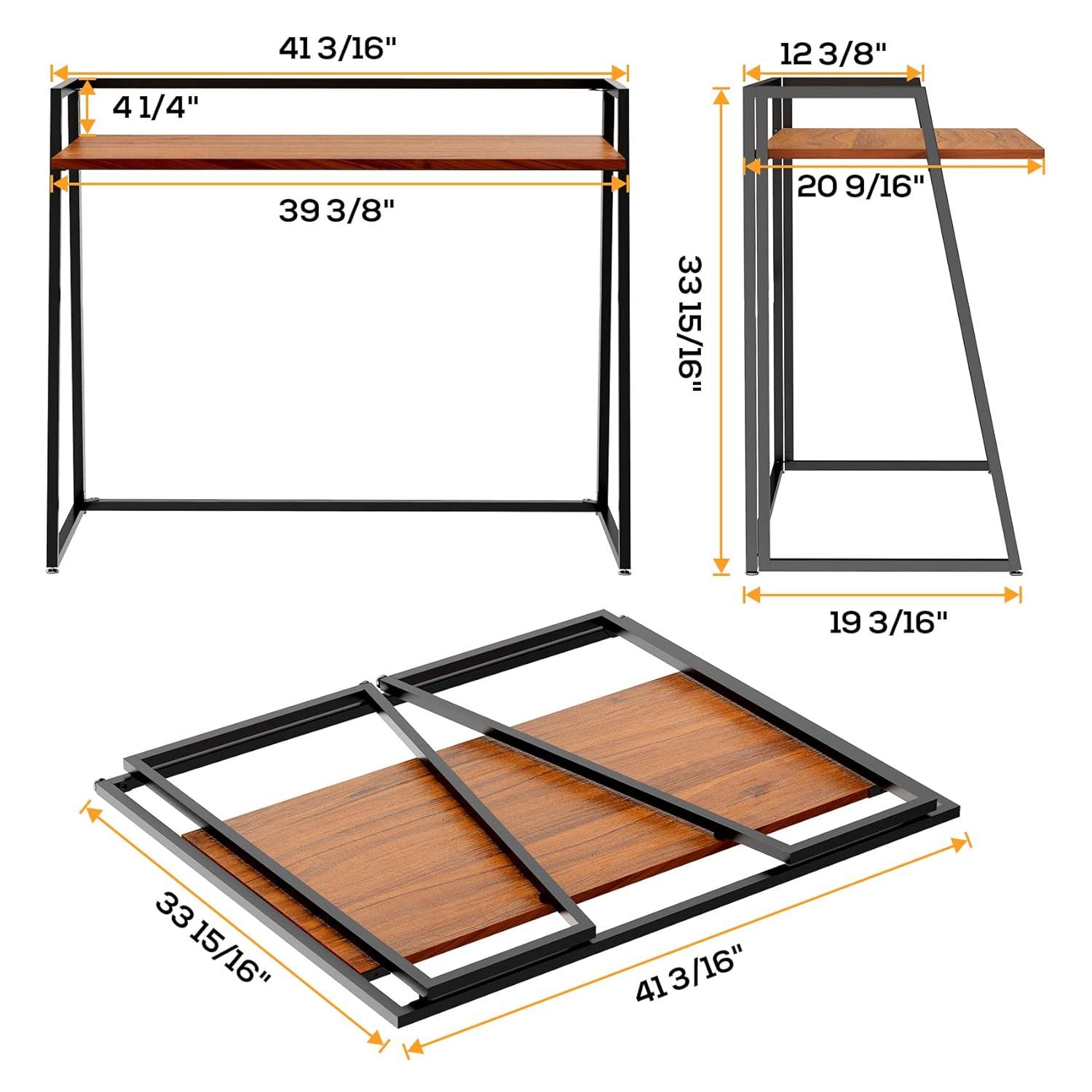 EUREKA ERGONOMIC Foldable Desk 41 inch Small Desk Save Space, Folding Desk No Assembly Required folable Desk Home Office Folding Computer Desk Table Portable, Easy to Fold Up or Down