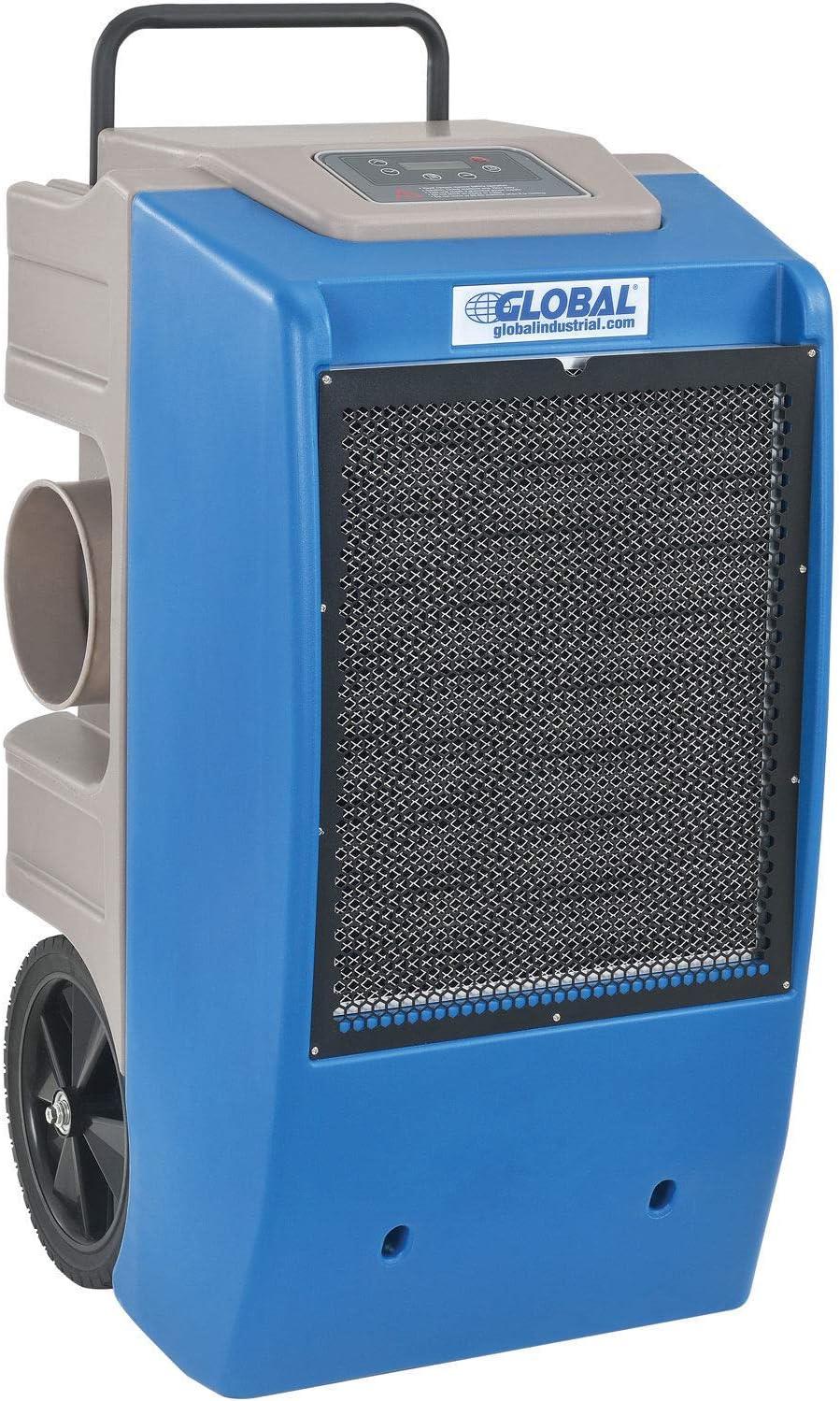 Commercial Blue and Gray Industrial Dehumidifier with Pump