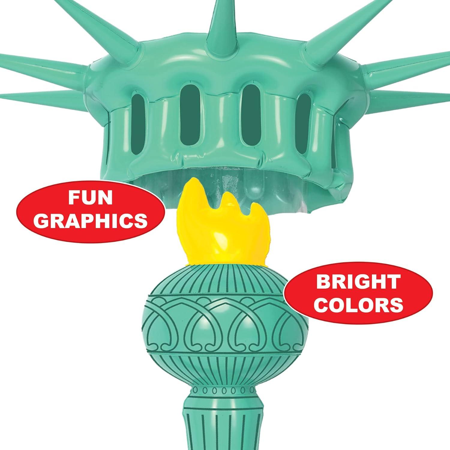 Inflatable Statue of Liberty Crown and Torch Set