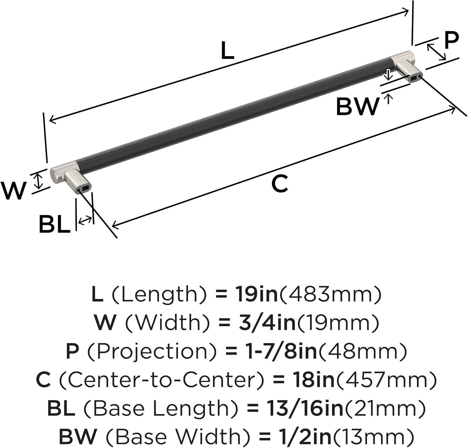 Amerock Esquire Appliance Pull