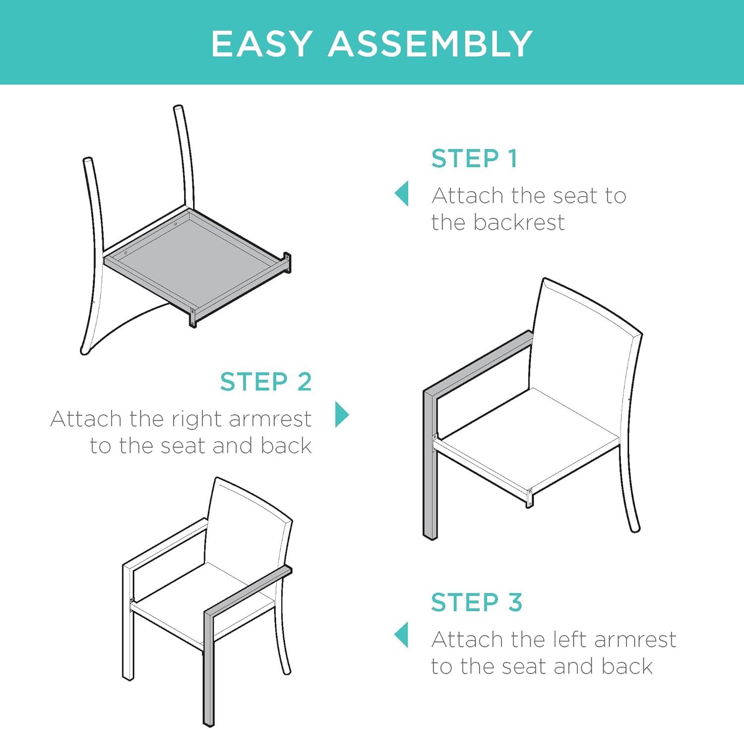 Best Choice Products Set of 2 Wicker Chairs, Stackable Outdoor Dining Furniture w/ Armrests - Natural