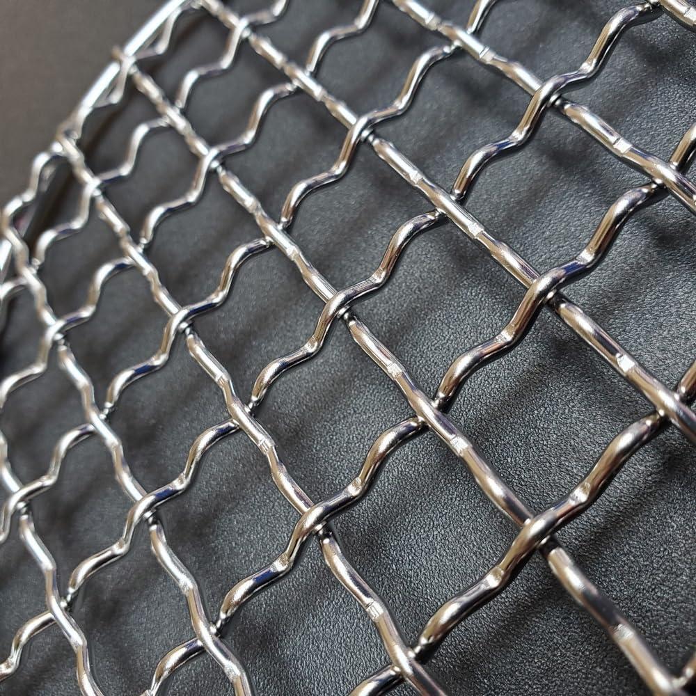 2 Pcs Barbecue Grill Grate Foldable Cooking Grates for Rack Silver