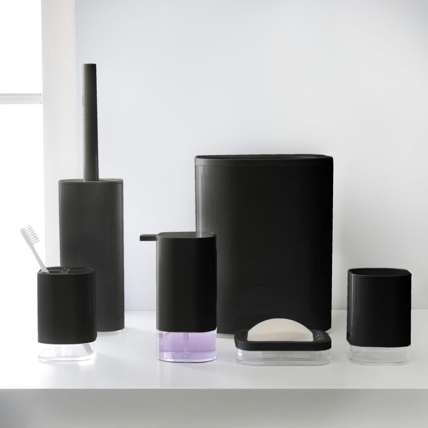 Bath Bliss 6 Piece Bathroom Set in Black