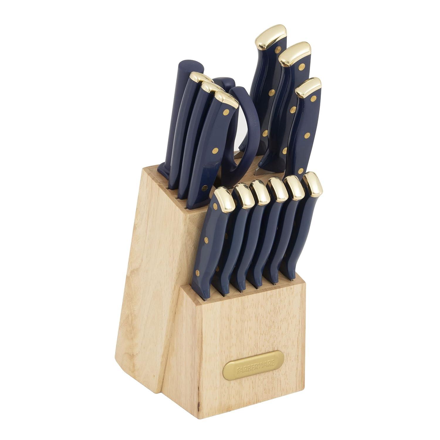 Farberware Farberware 15-Piece Triple Riveted Knife Block Set