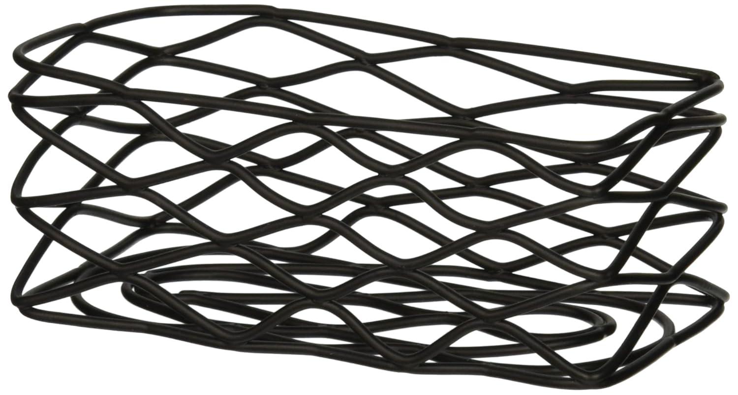 Black Wire Rectangular Condiment Basket