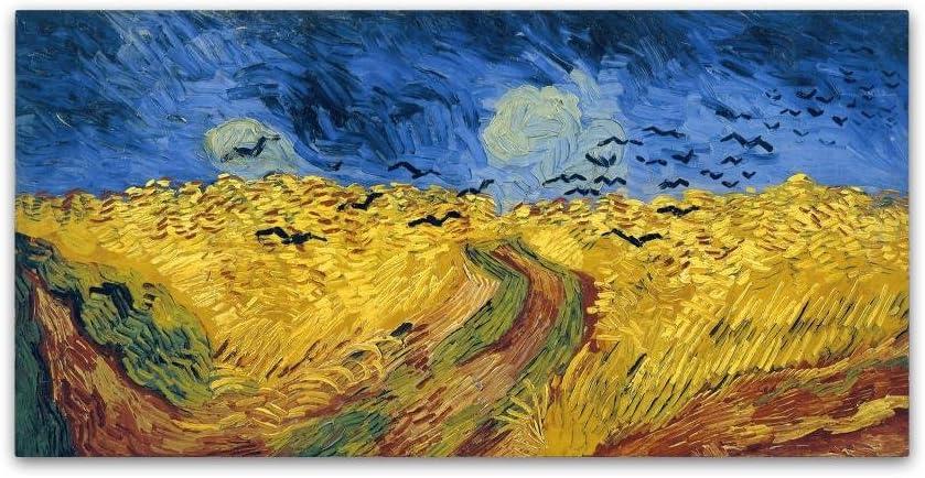 Vault W Artwork " Wheatfield With Crows " by Vincent Van Gogh Painting Print