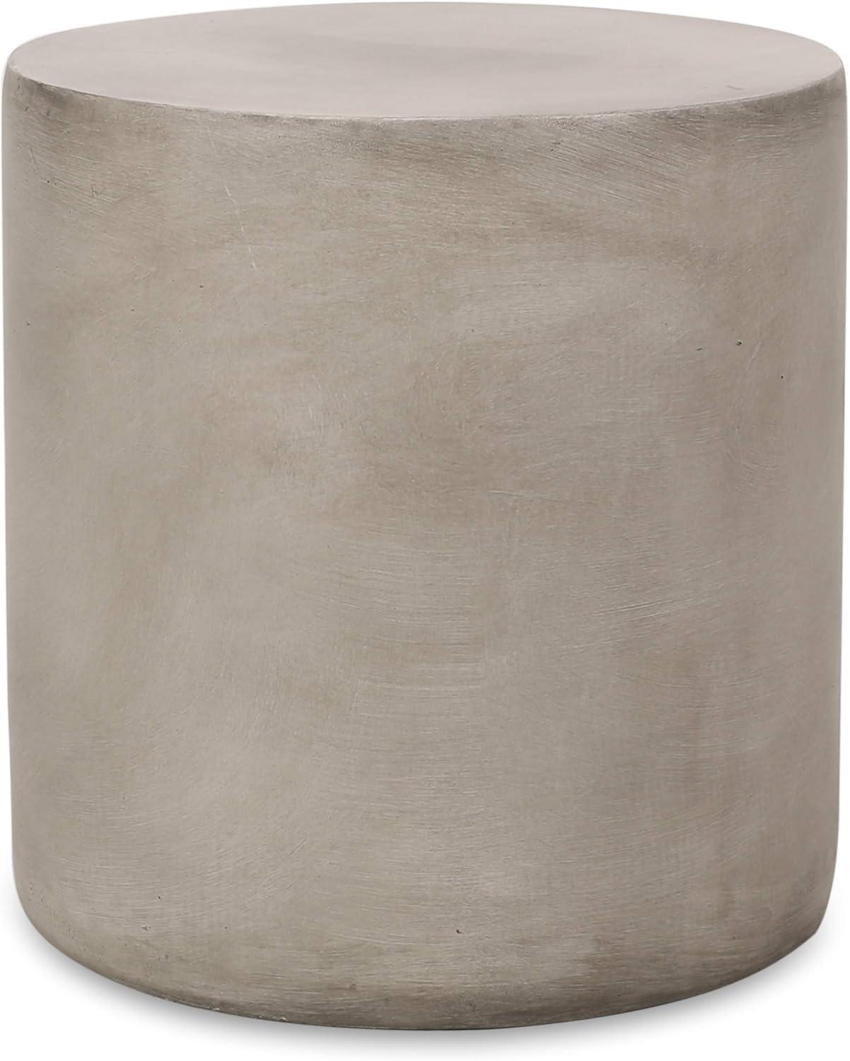 Christopher Knight Home Massey Patio Stone Side Table Light Gray