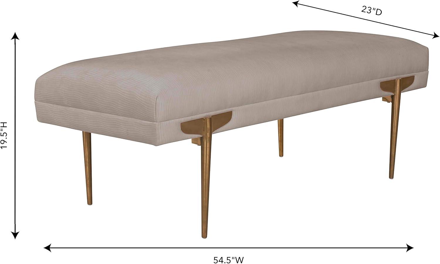 Amplitude 54" Velvet Bench