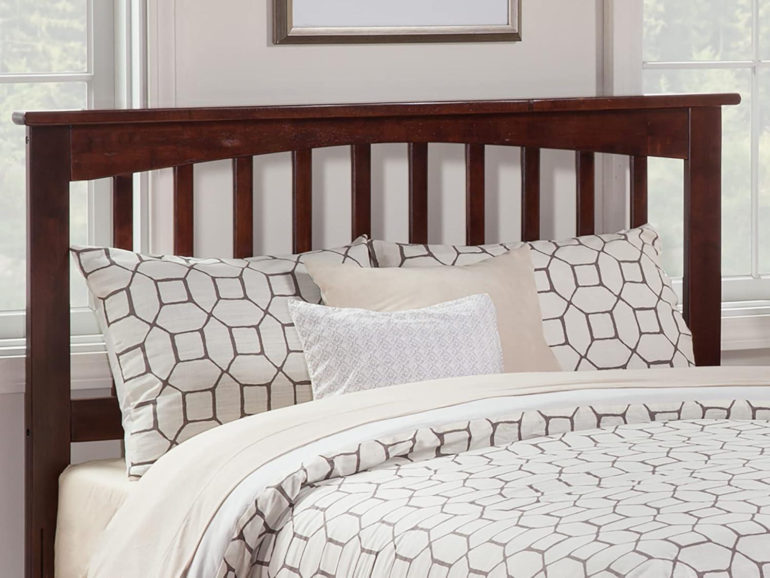 Mission Low Profile Solid Wood Platform Bed with Matching Footboard