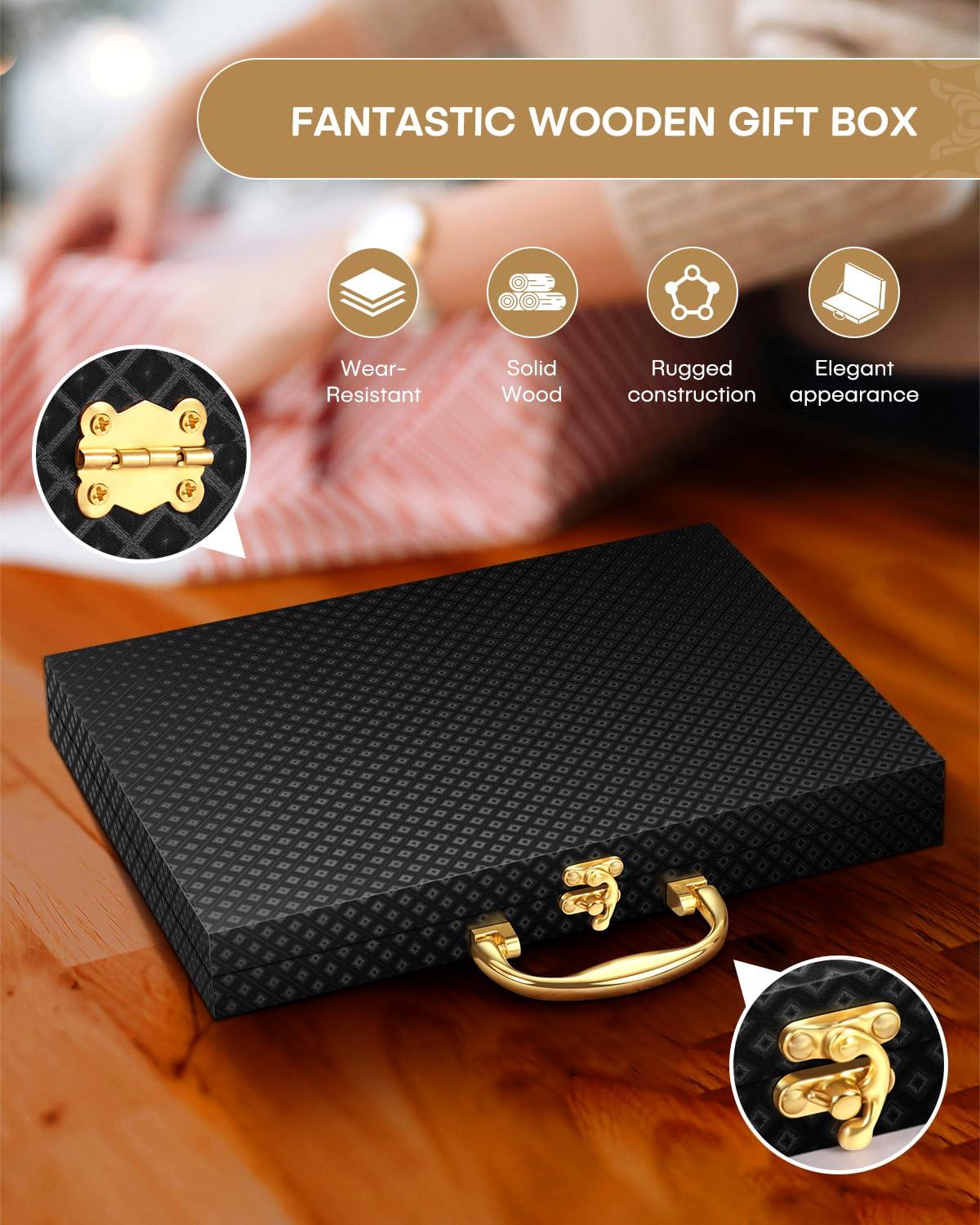 Astoria Grand 24-Piece Stainless Steel Royal Silverware Set for 4 - Complete Cutlery Set with Forks, Spoons, Knives, and Gift Box