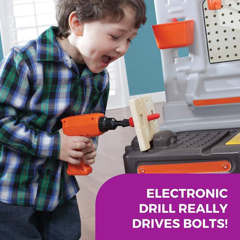 Step2 Step2 Big Builders Pro Plastic Indoor Preschool Workbench and Tool Set