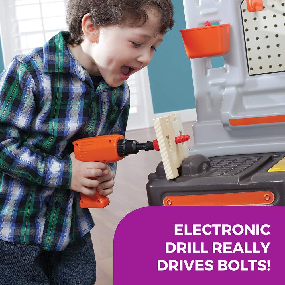 Step2 Step2 Big Builders Pro Plastic Indoor Preschool Workbench and Tool Set