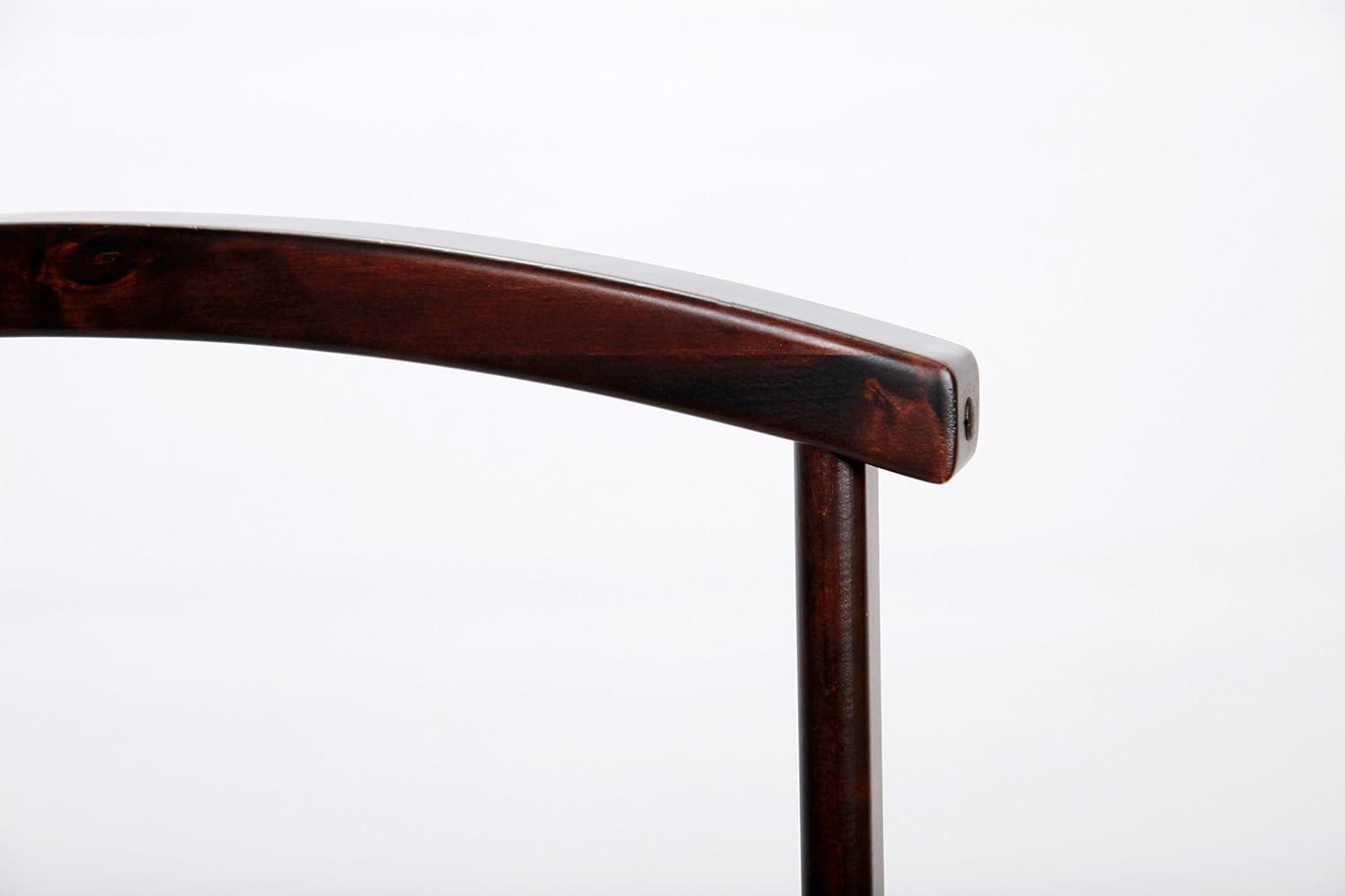 Deluxe Hardwood Clothes Valet Stand (Red Mahogany)