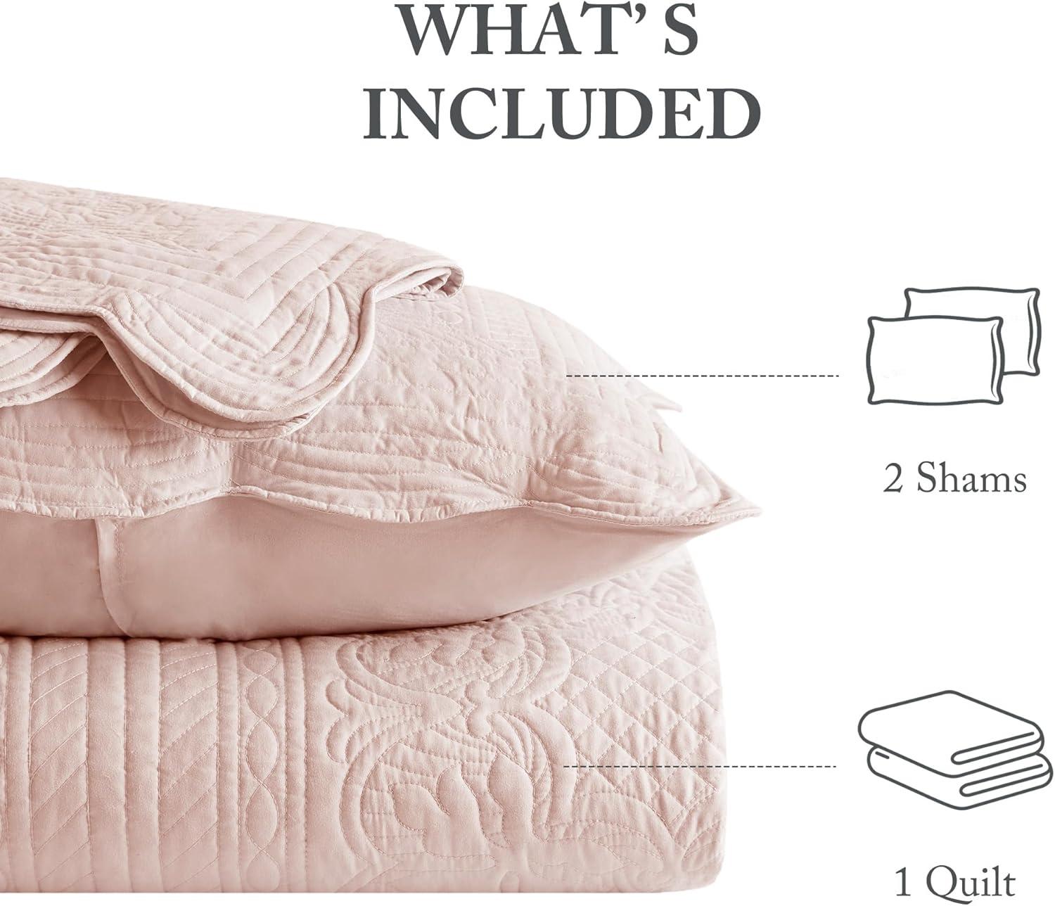 Tuscany Scalloped Edge Quilt Set