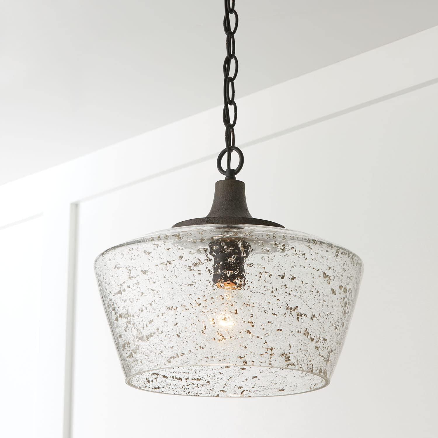 Capital Lighting Clive 1 - Light Pendant in  Carbon Grey/BlackIron