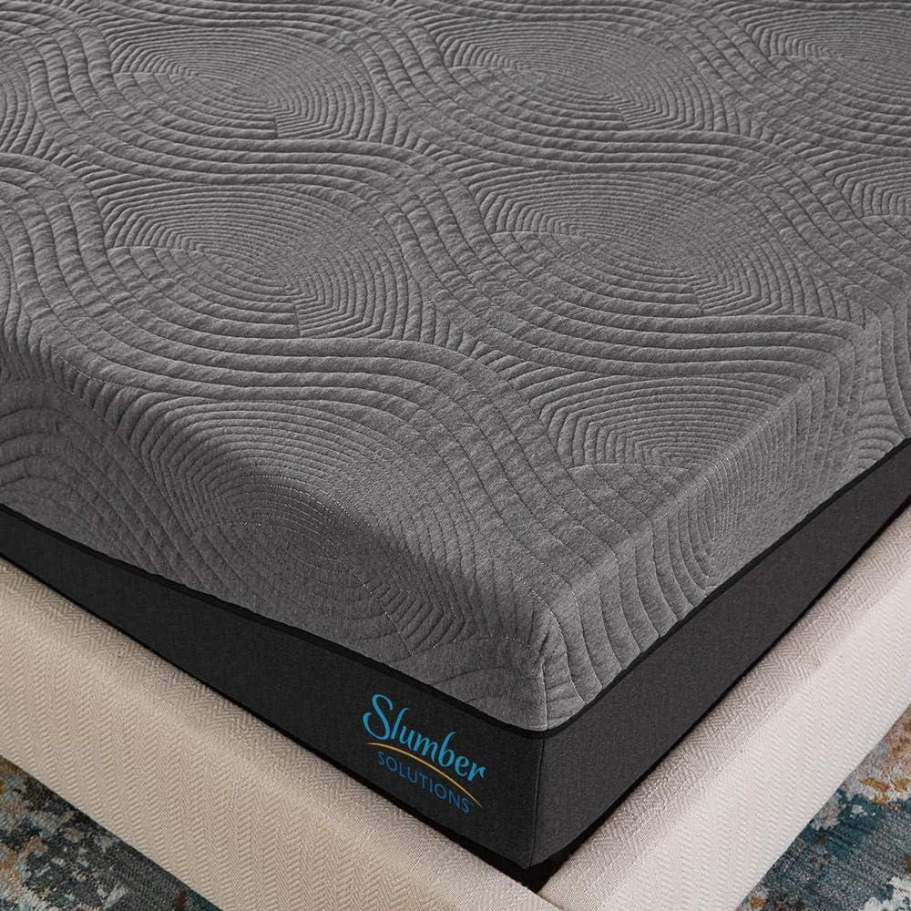 Slumber Solutions  Active 12-inch Charcoal Memory Foam Mattress King