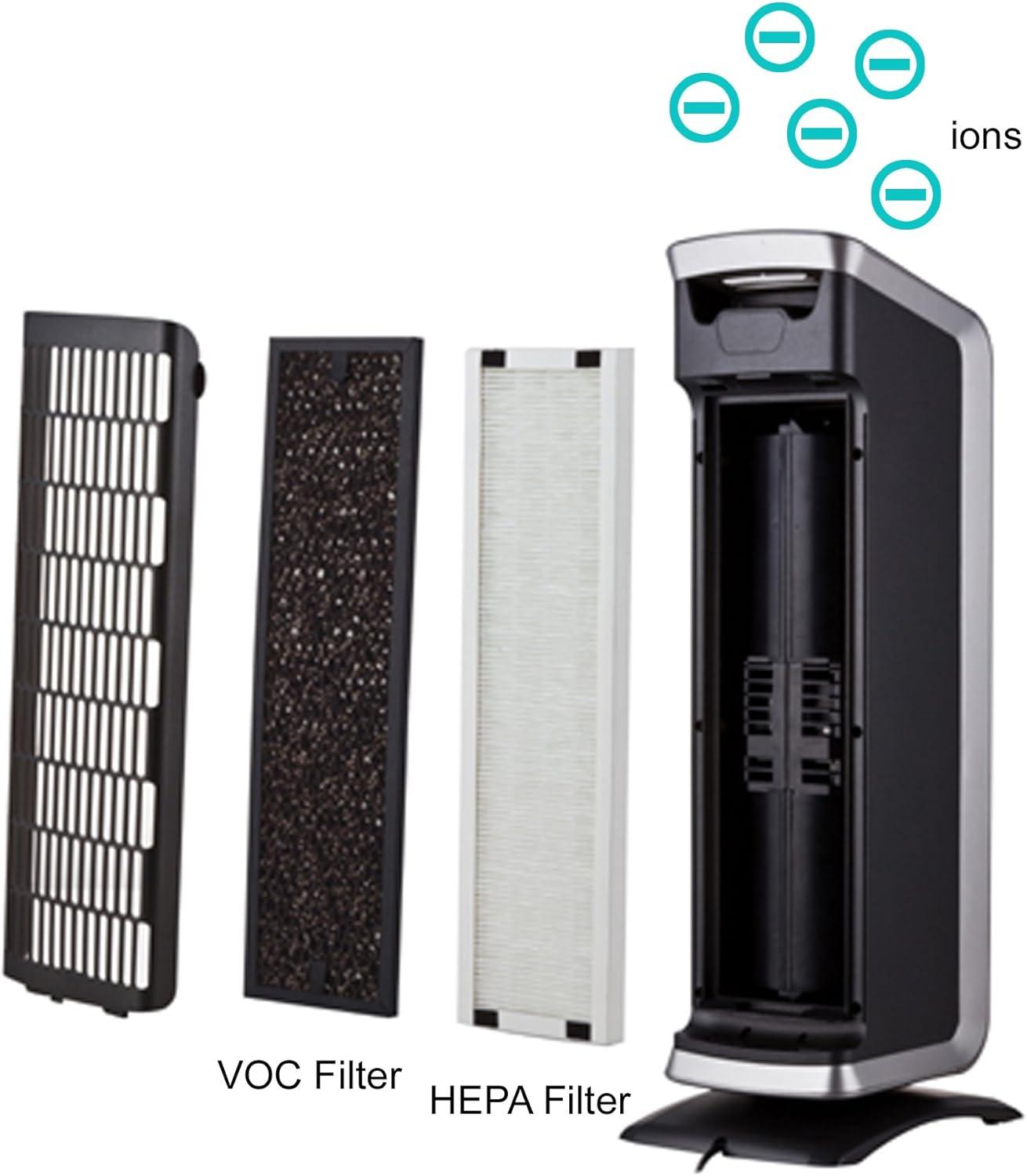 Tower HEPA/VOC Air Cleaner with Ionizer