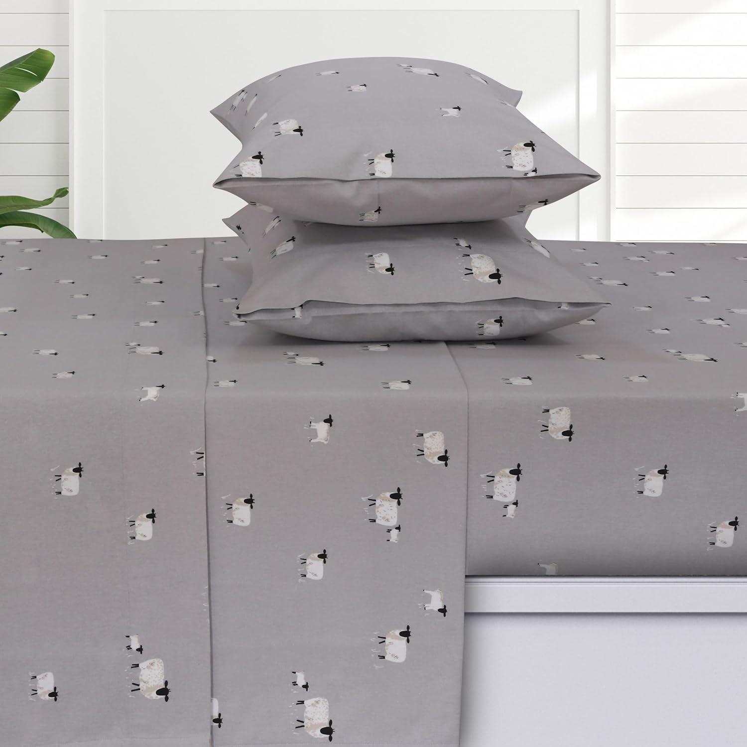 Azores Home 100% Cotton Turkish Flannel Extra Deep Pocket Sheet Set
