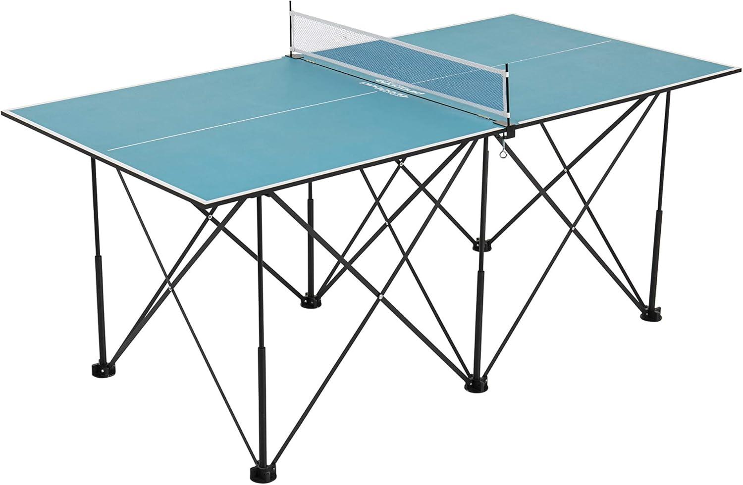 Ping-Pong Pop up Foldable Indoor Table Tennis Table with Paddles and Balls (19mm Thick)