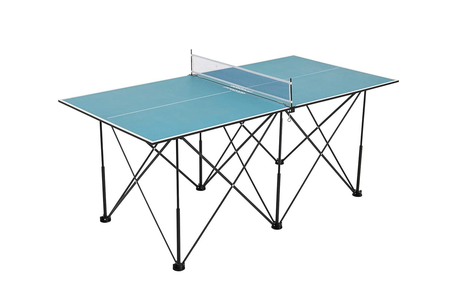 Ping-Pong Pop up Foldable Indoor Table Tennis Table with Paddles and Balls (19mm Thick)