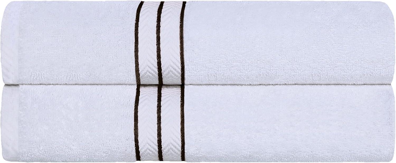 Oversized Chocolate Turkish Cotton 2-Piece Bath Sheet Set