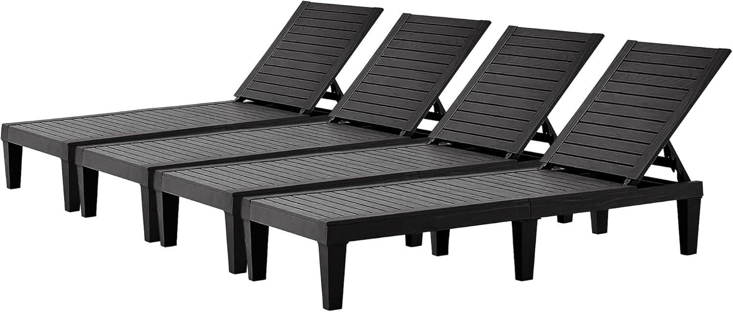 Elainea Outdoor Chaise Lounge (Set of 4)