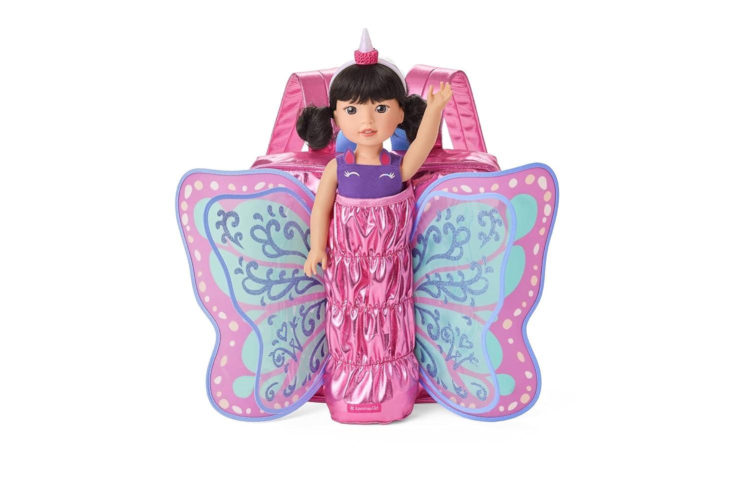 American Girl WellieWishers Pink Flutter Wings Doll Carrier for 14.5" Dolls