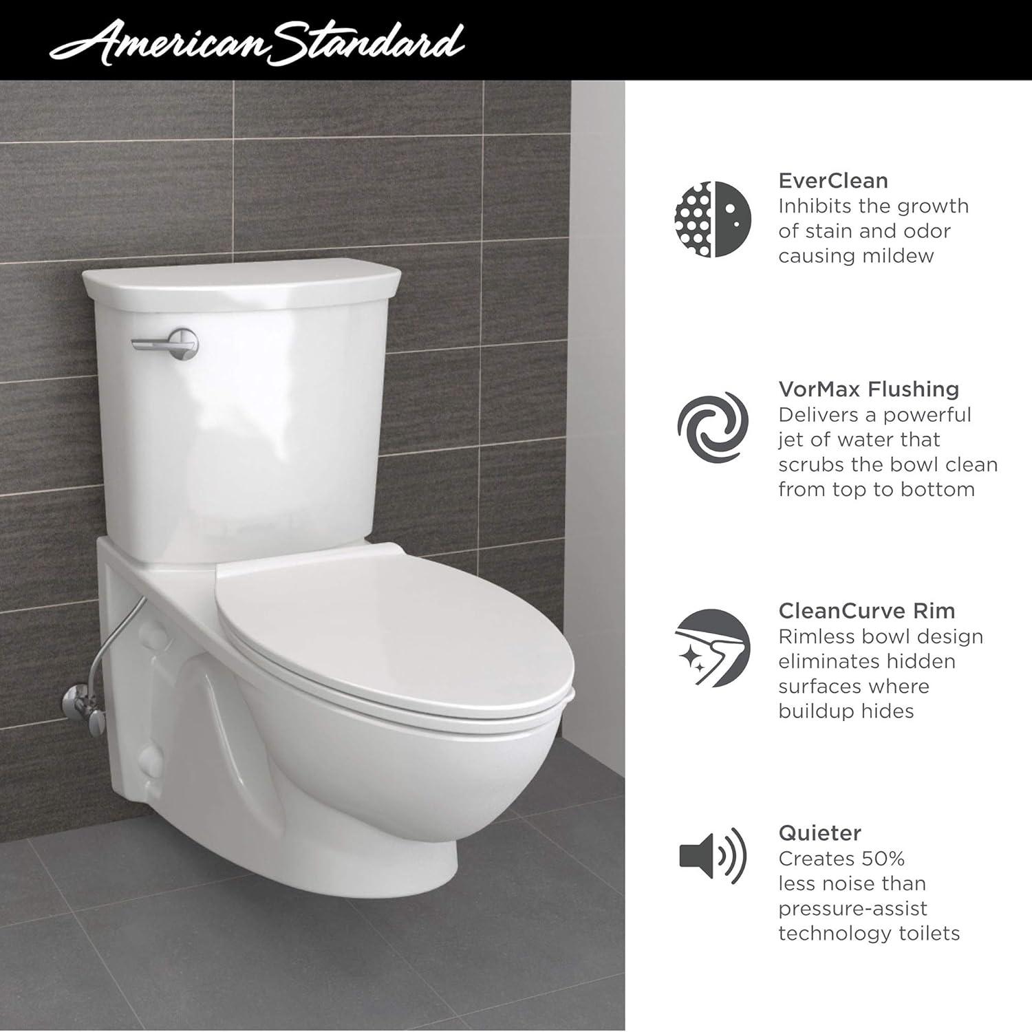 American Standard 2882107.020 American Standard Glenwall 1.28 Gallons GPF Elongated Wall Mounted Kit (Seat Not Included)