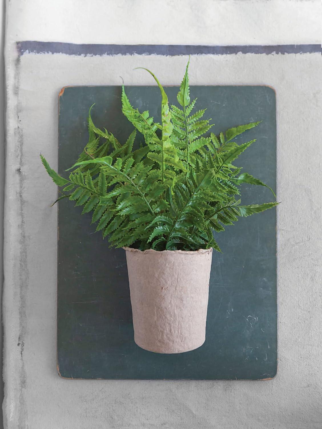 Creative Co-Op Faux Fern in Paper Pot