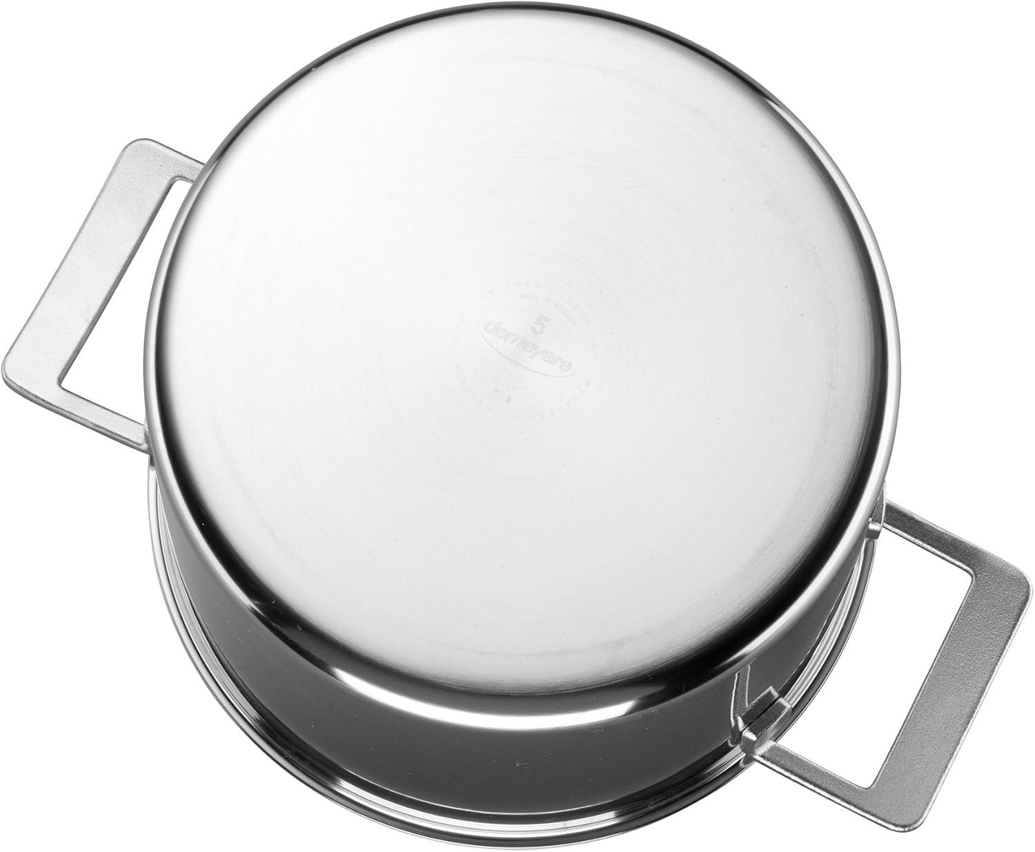 Demeyere 8-Quart Stainless Steel Stock Pot with Lid