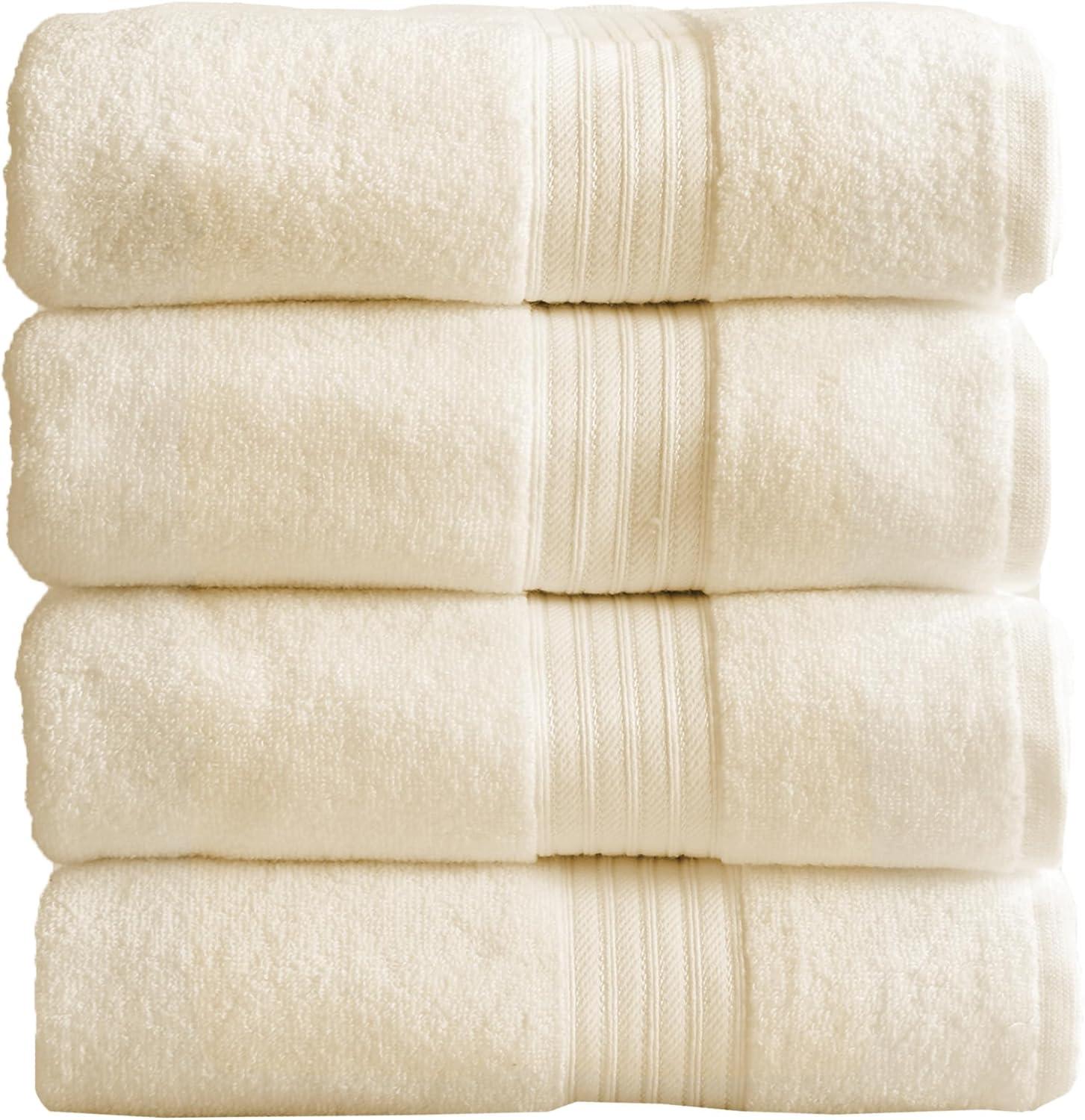 Hokku Designs Super Soft 100% Cotton Quick-Dry Bath Towels (Set of 4)
