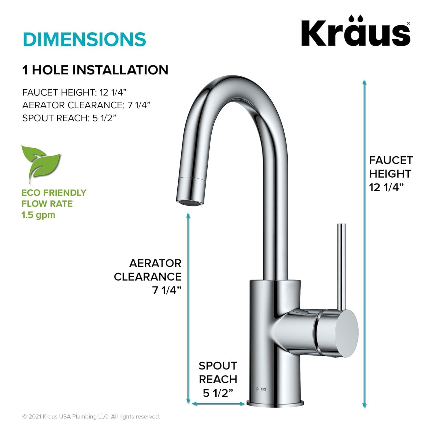 Oletto™ Single Handle Kitchen Bar Faucet