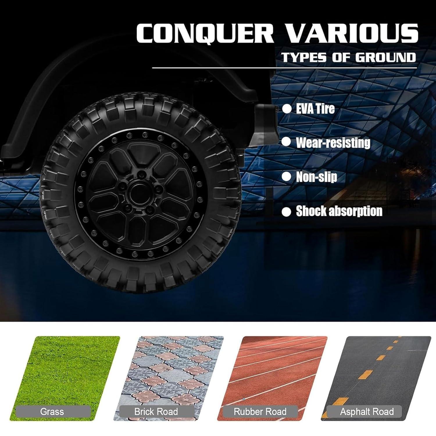 Himimi Delia Himimi 24 Voltage  Ride On Dump Truck, 2 Seater Kids UTV with Electric Dump Bed, Remote Control