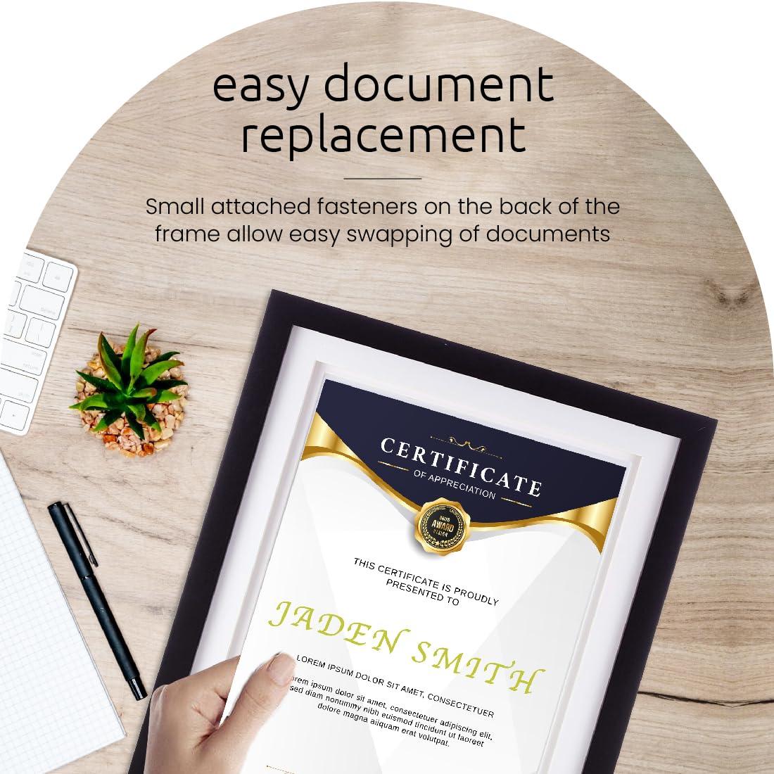 kieragrace KG Contemporary  Morgan Frame  10.5" x 13" Black Engineered Wood