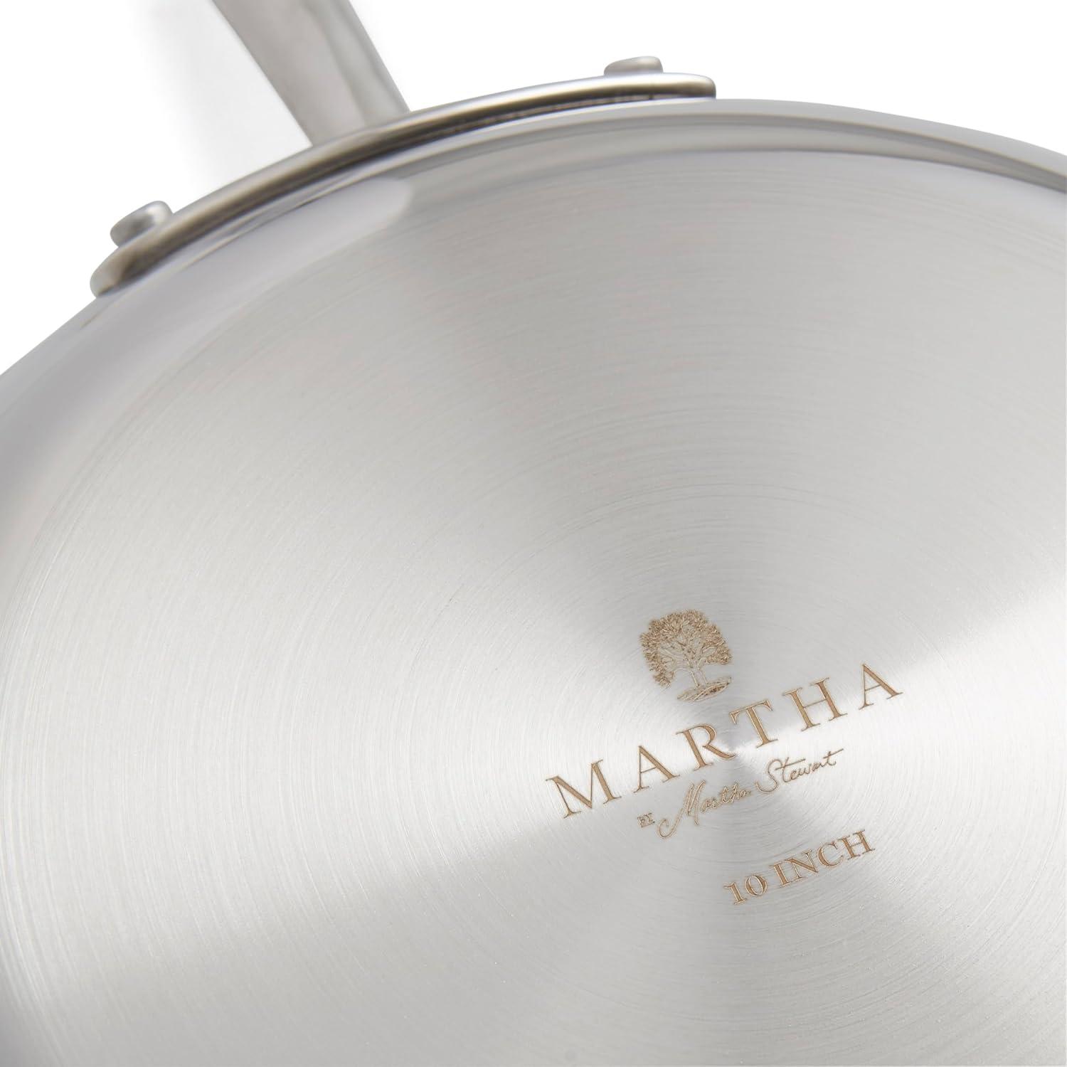 Martha Stewart Martha 10" Triply Stainless Steel Saute Fry Pan