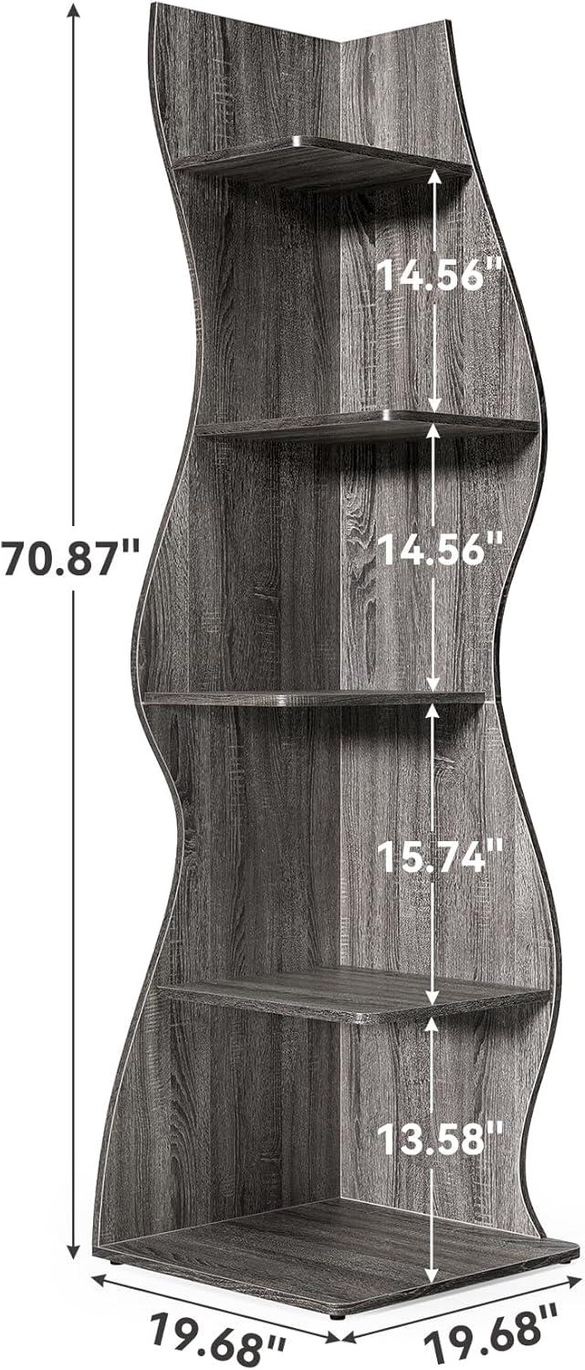 Millwood Pines Arhab Corner Bookcase