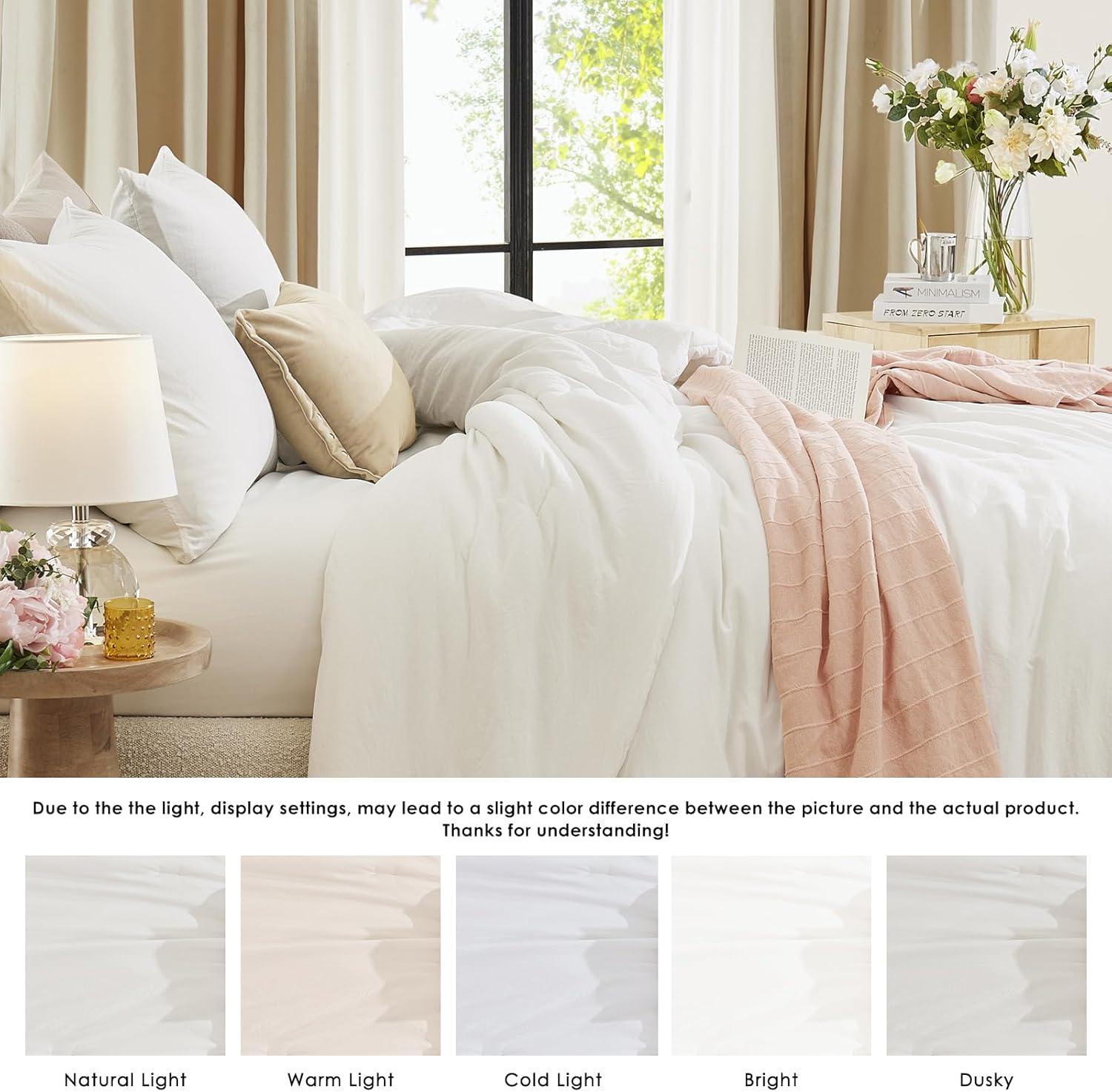 White Queen Down Alternative Microfiber Comforter Set