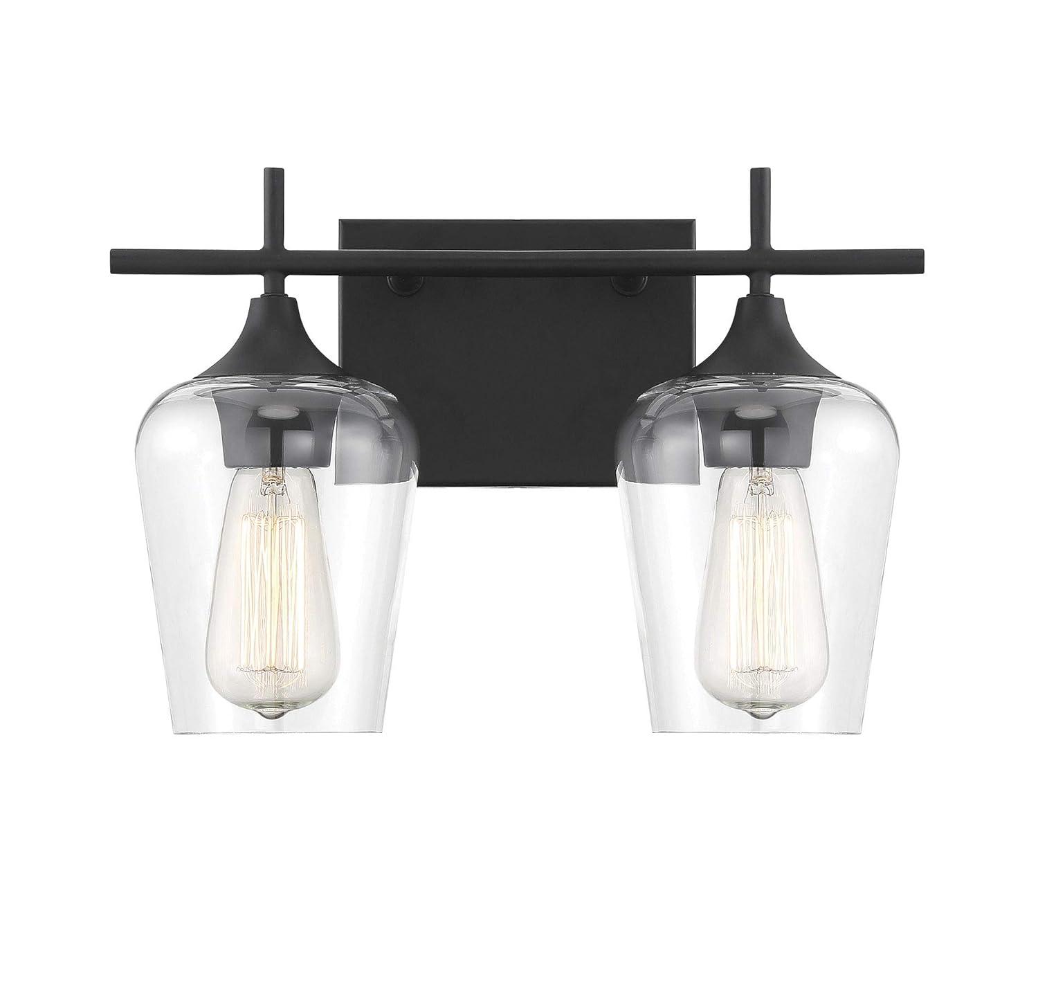Savoy House Octave 2 - Light Vanity in Black