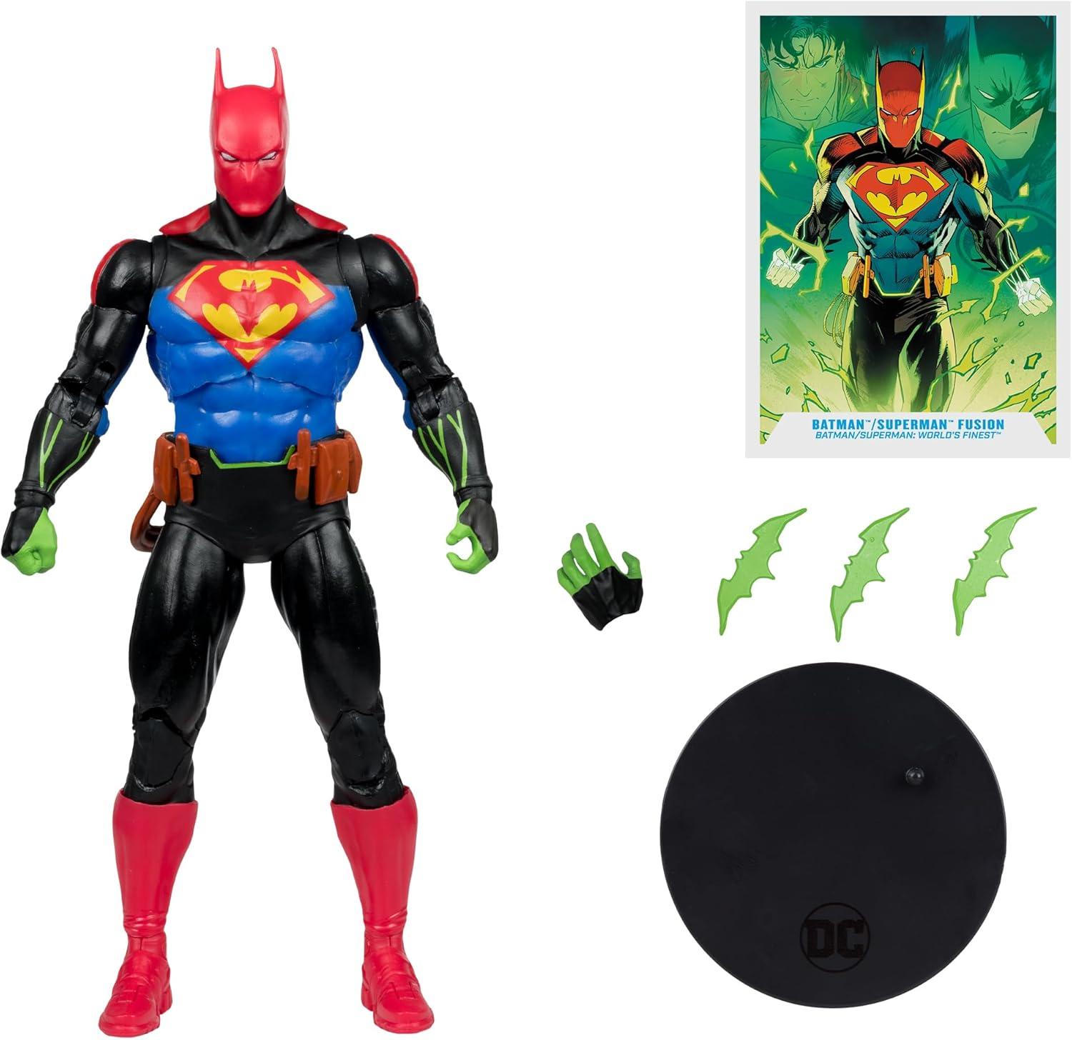 DC Multiverse - World's Finest - 7" Batman / Superman Fusion Action Figure, McFarlane Toys, Gifts