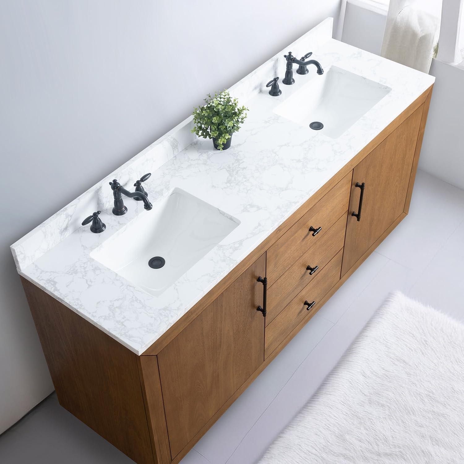 72" Free Standing Double Bathroom Vanity