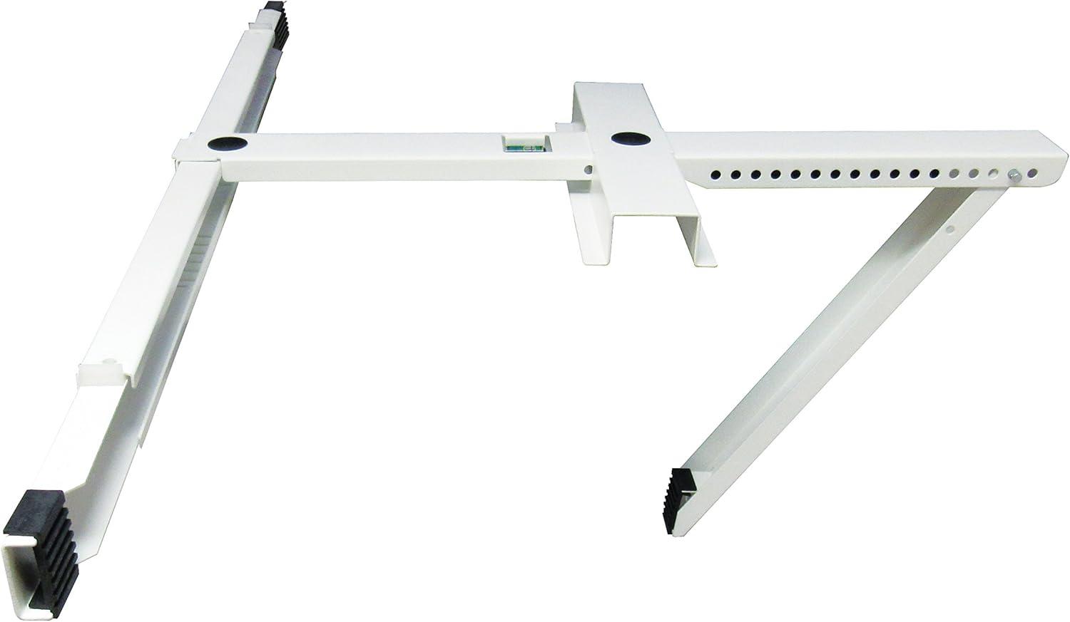 White Adjustable T-Frame Air Conditioner Bracket