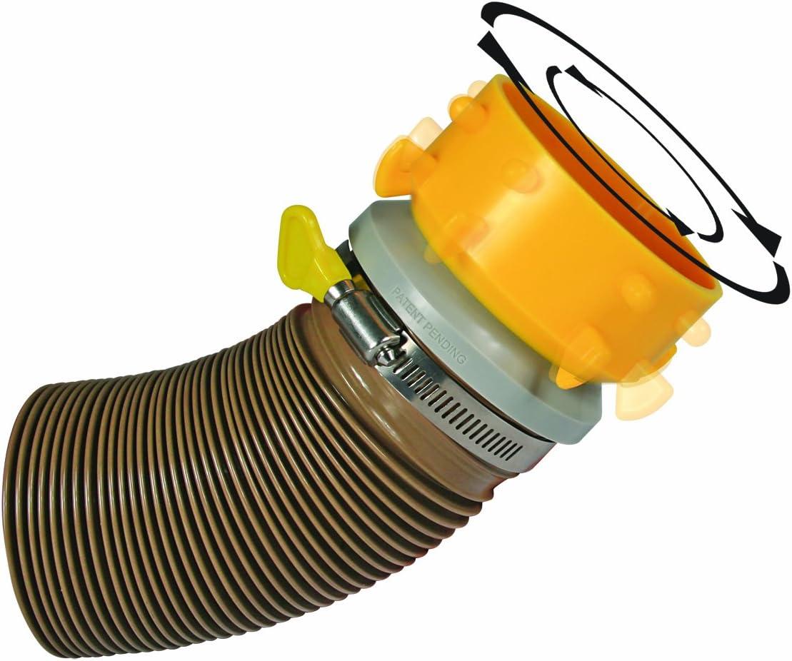 Yellow PVC Revolution Lug Fitting with Twist Clamp