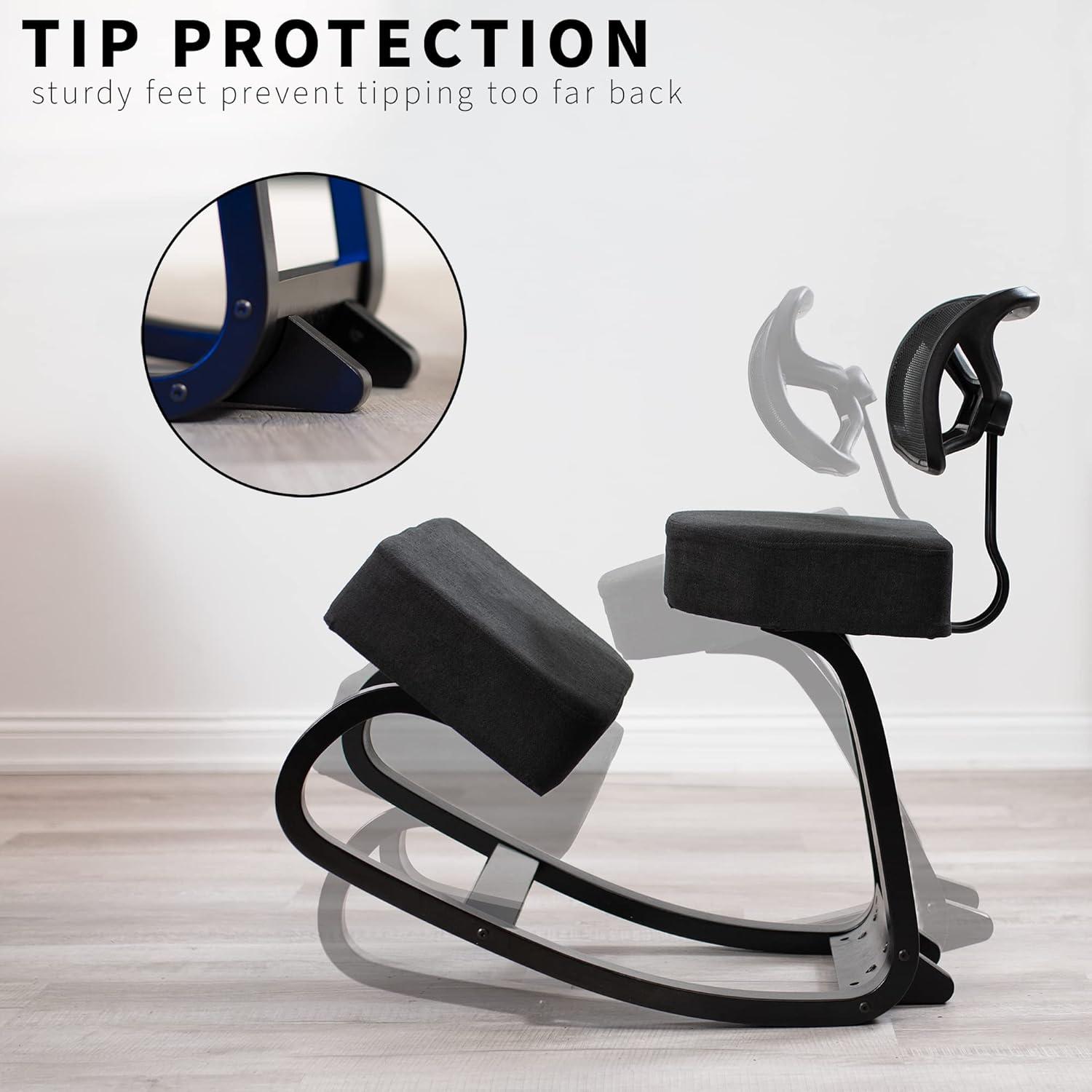 Backed Ergonomic Kneeling Chair