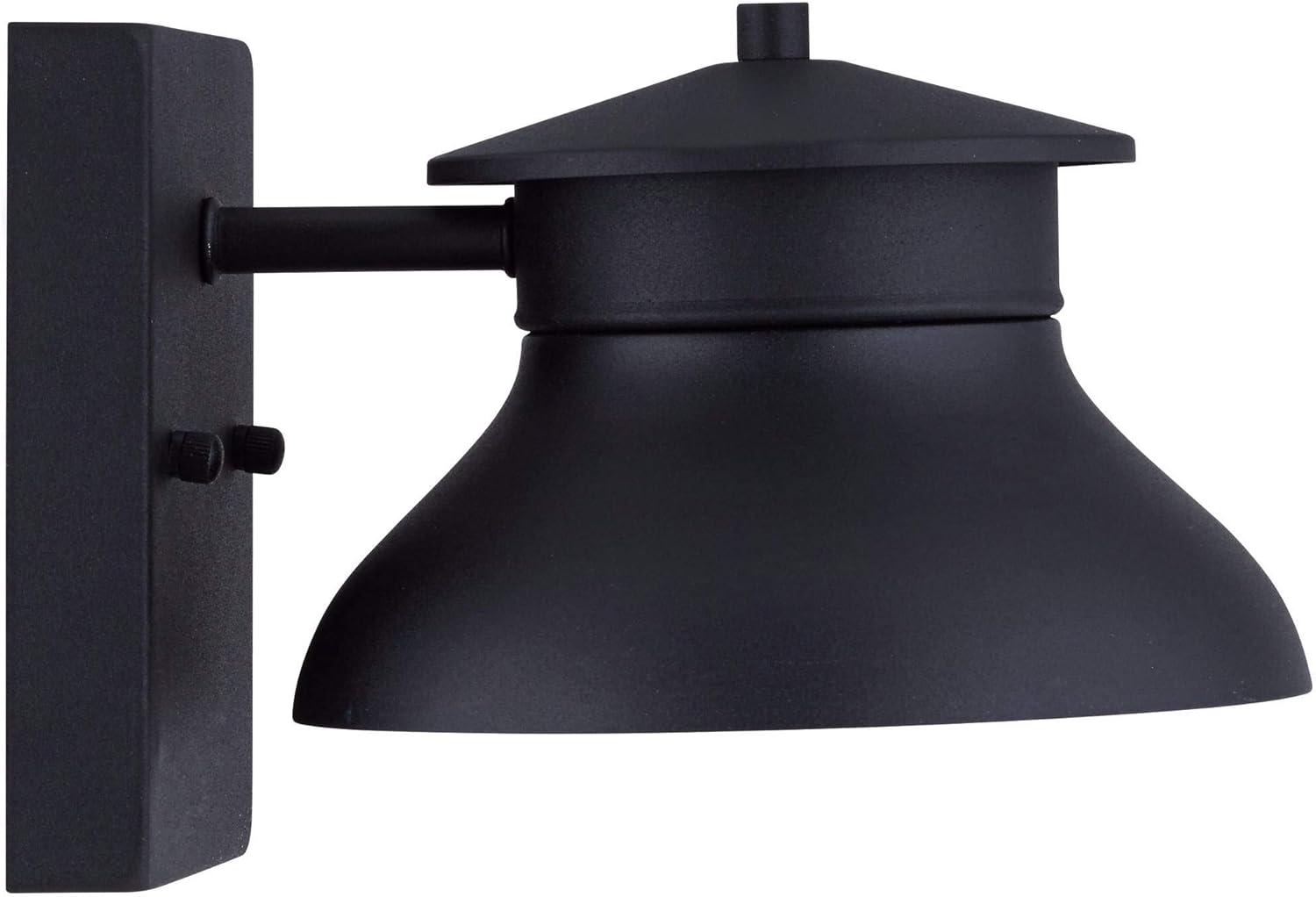 Danbury Black Steel Outdoor Wall Mount Sconce Light