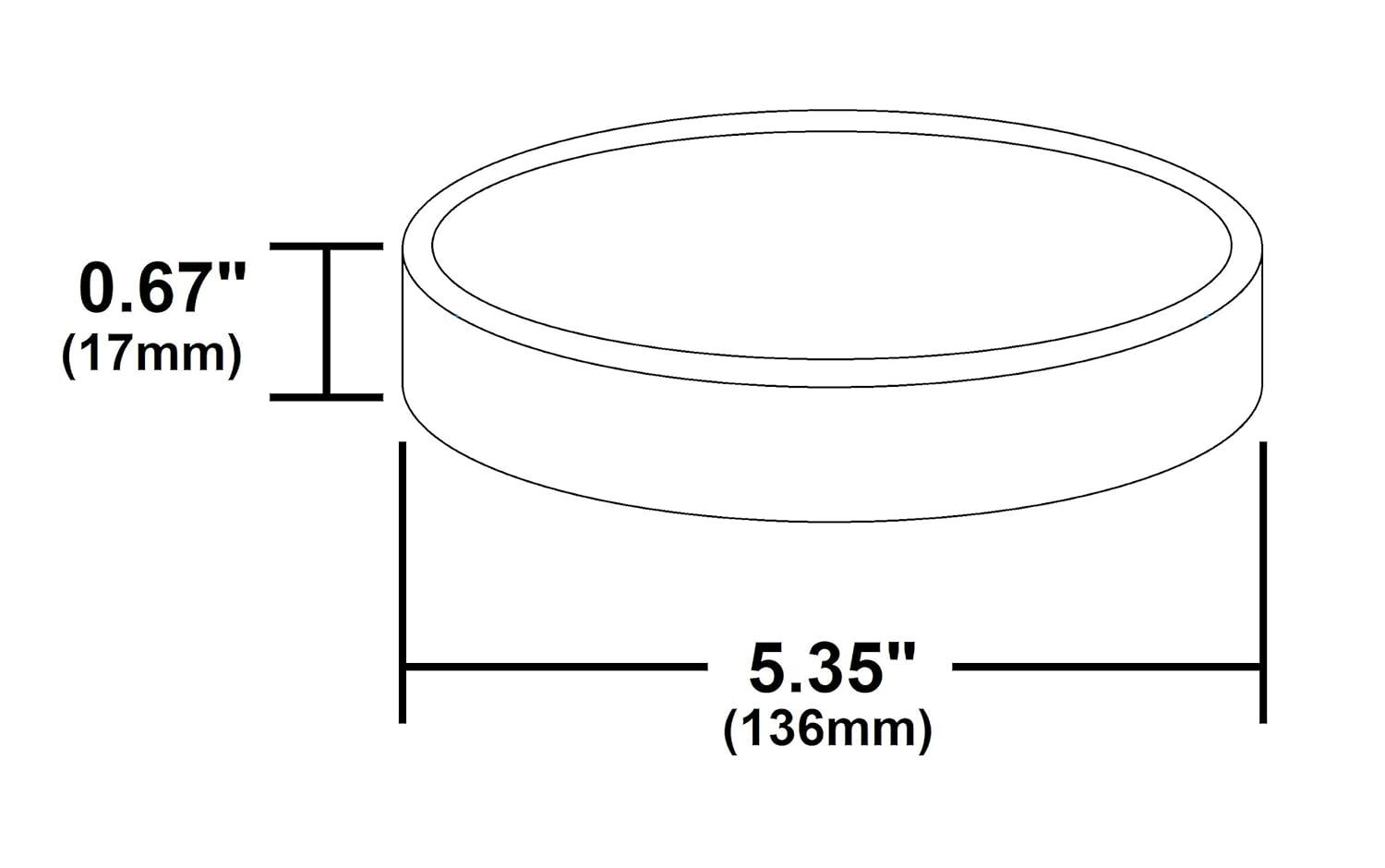 NICOR Lighting Dimmable Circle Flush Mount