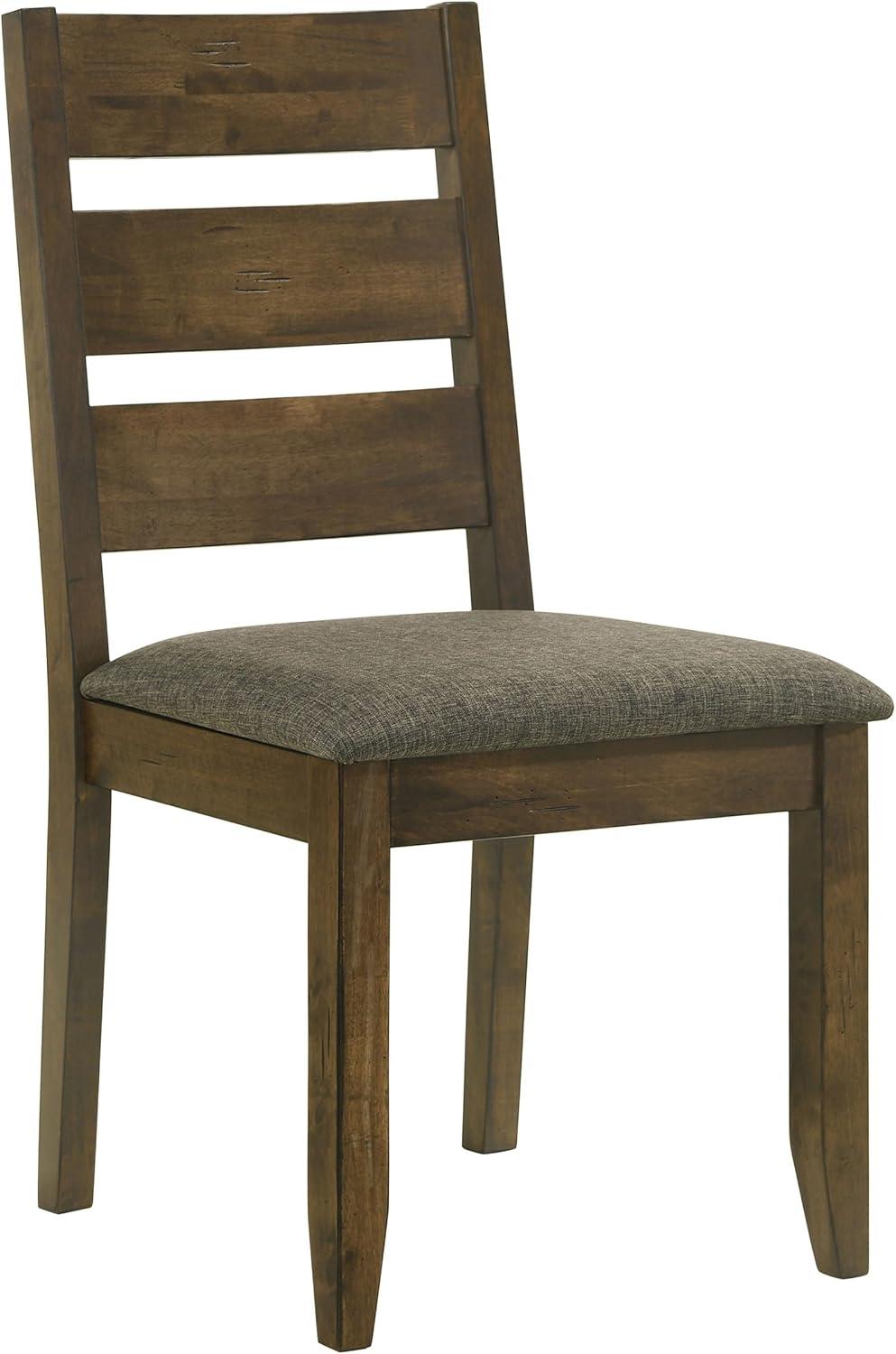Coaster Alston Ladder Back Wood Dining Chair in Nutmeg