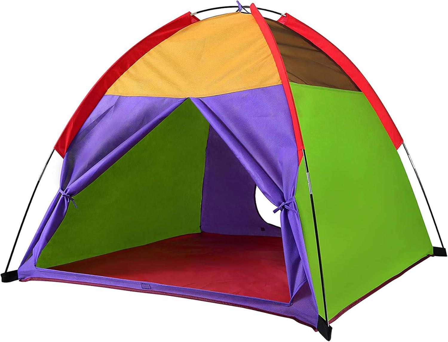 Rainbow Kids Pop-Up Play Tent 48"x48"x42"