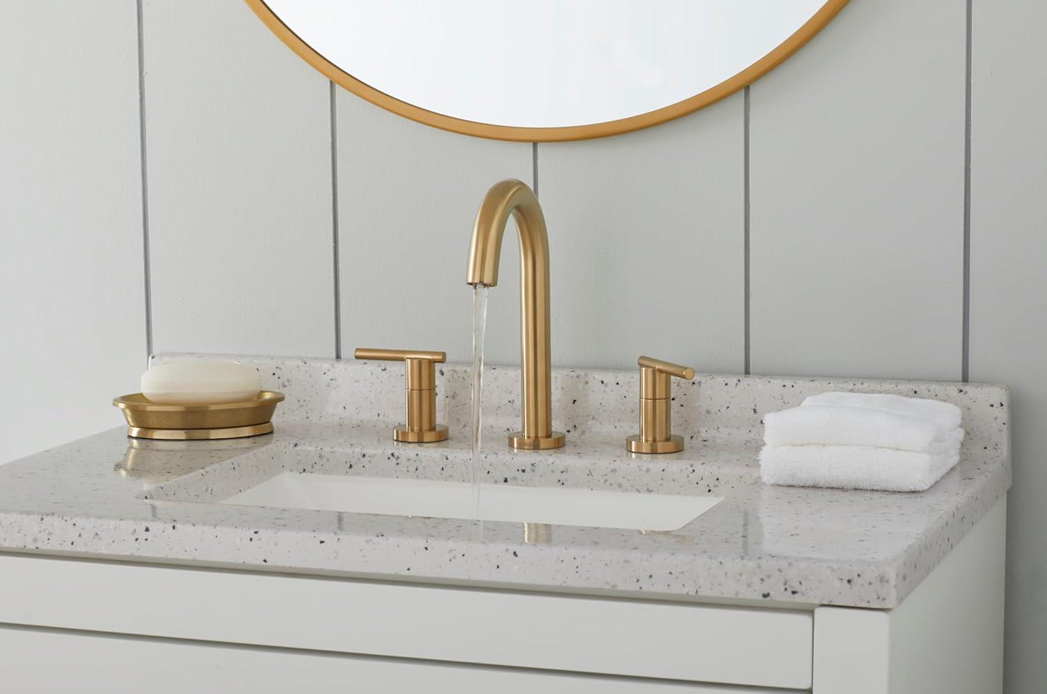 Parma 2-Handle Widespread Bathroom Faucet with Metal Touch Down Drain